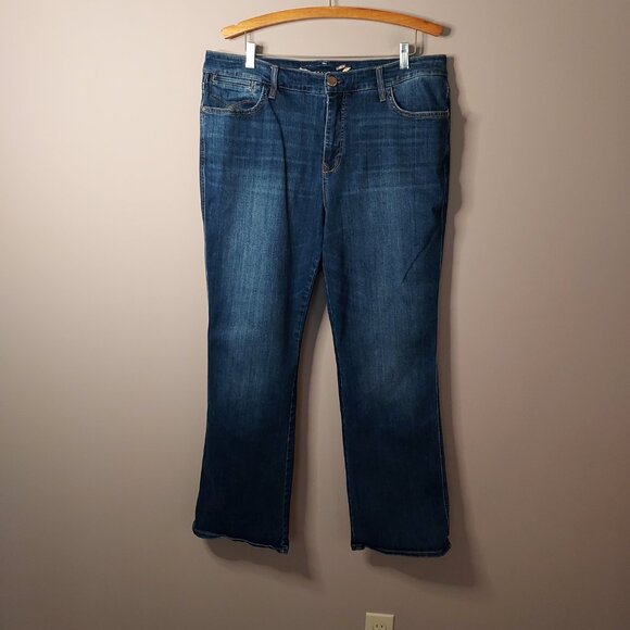 Seven7 Boombshell Hi Rise Bootcut Jeans Size 16W - Picture 4 of 10